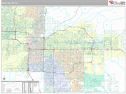 East Valley Wall Map Premium Style